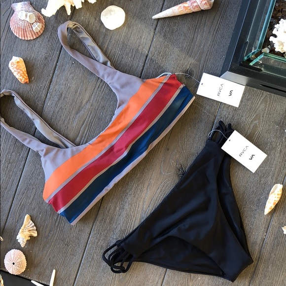 🌴🌼RVCA- SOLID CROP BIKINI SET🌼🌴 - Picture 4 of 8